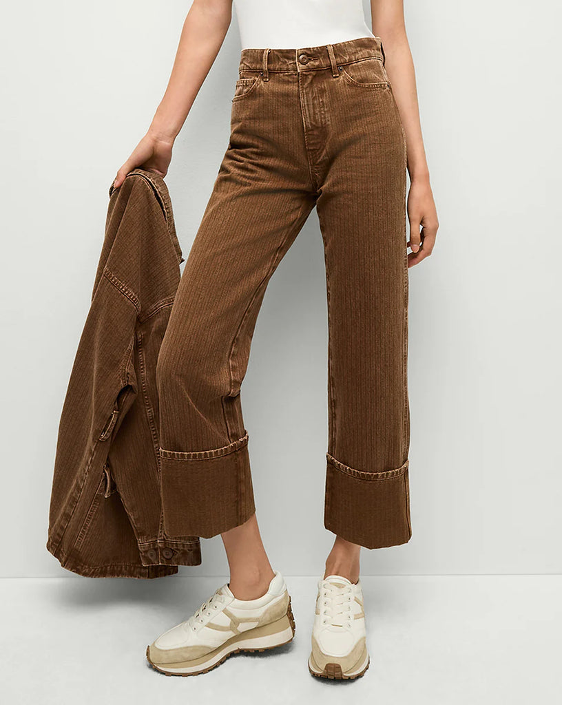 Dylan Cuffed Straight-Leg Pant