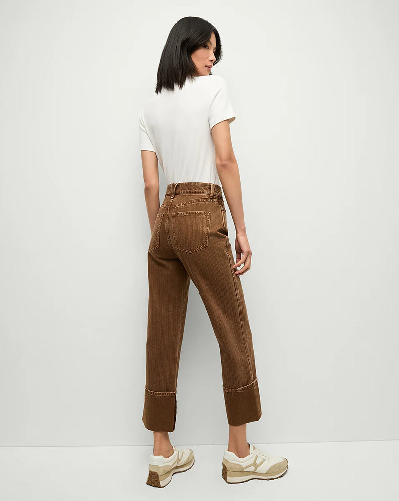 Dylan Cuffed Straight-Leg Pant