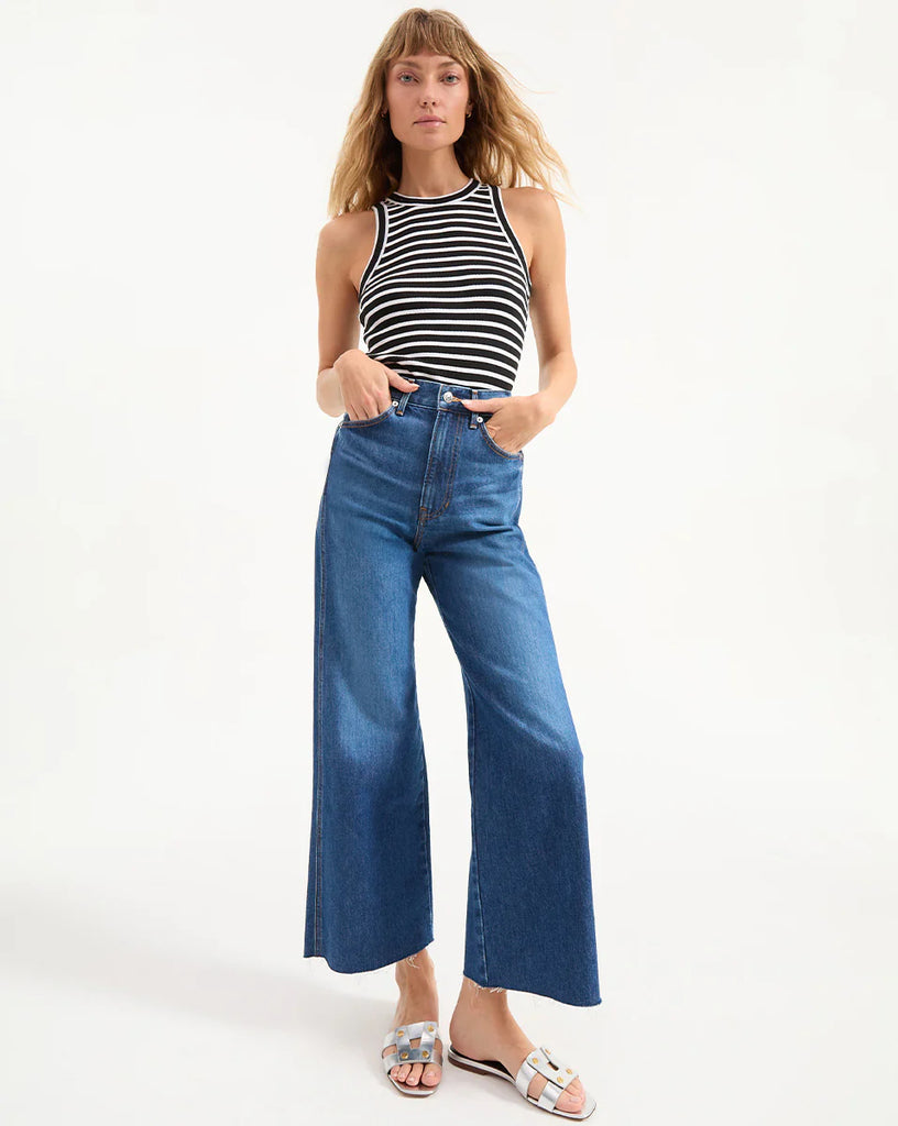 Taylor Cropped Wide-Leg Jean