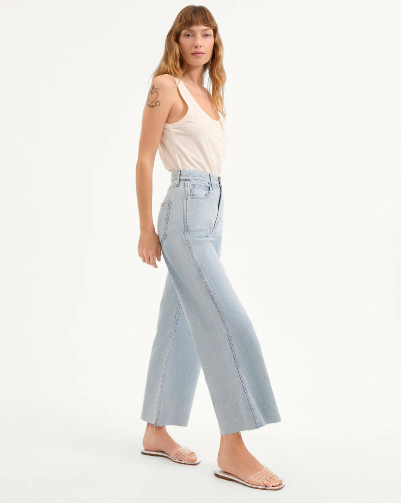 Taylor Cropped Wide-Leg Jean
