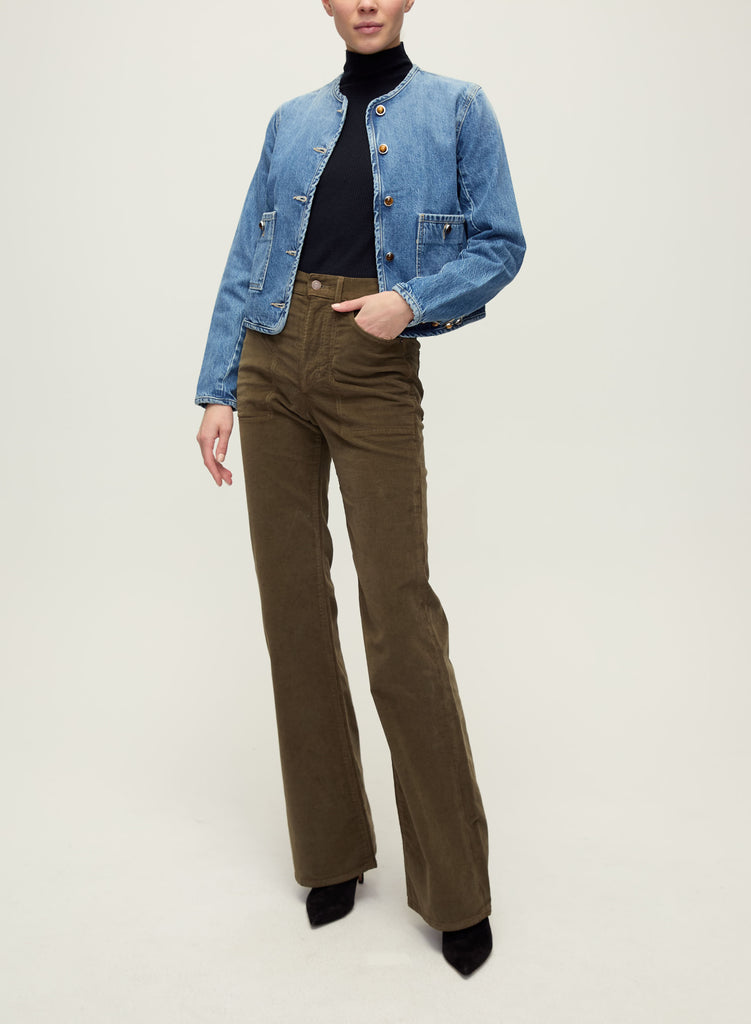 Andrea Denim Jacket With Novel Buttons