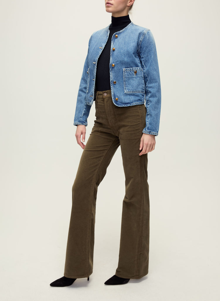 Andrea Denim Jacket With Novel Buttons