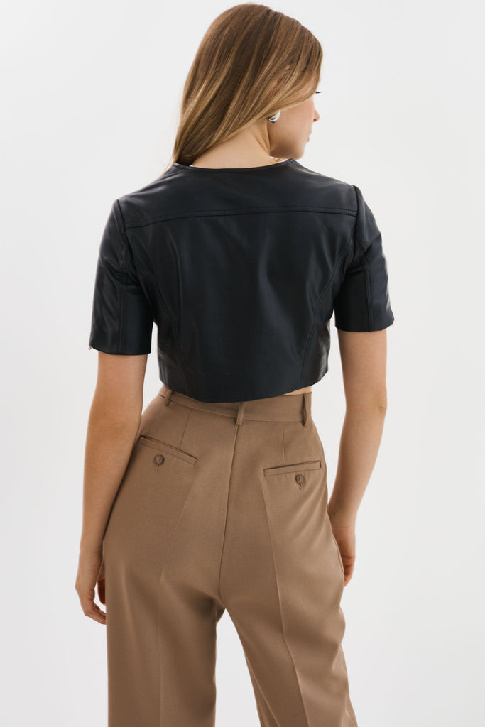Kirsi Cropped Biker Jacket