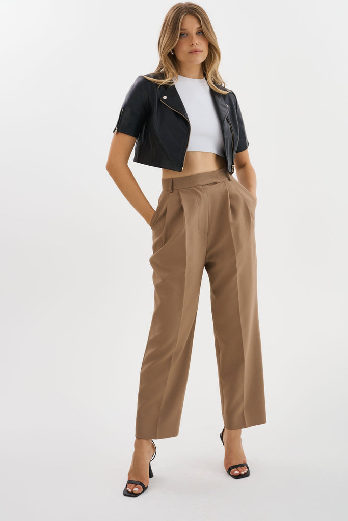 Kirsi Cropped Biker Jacket