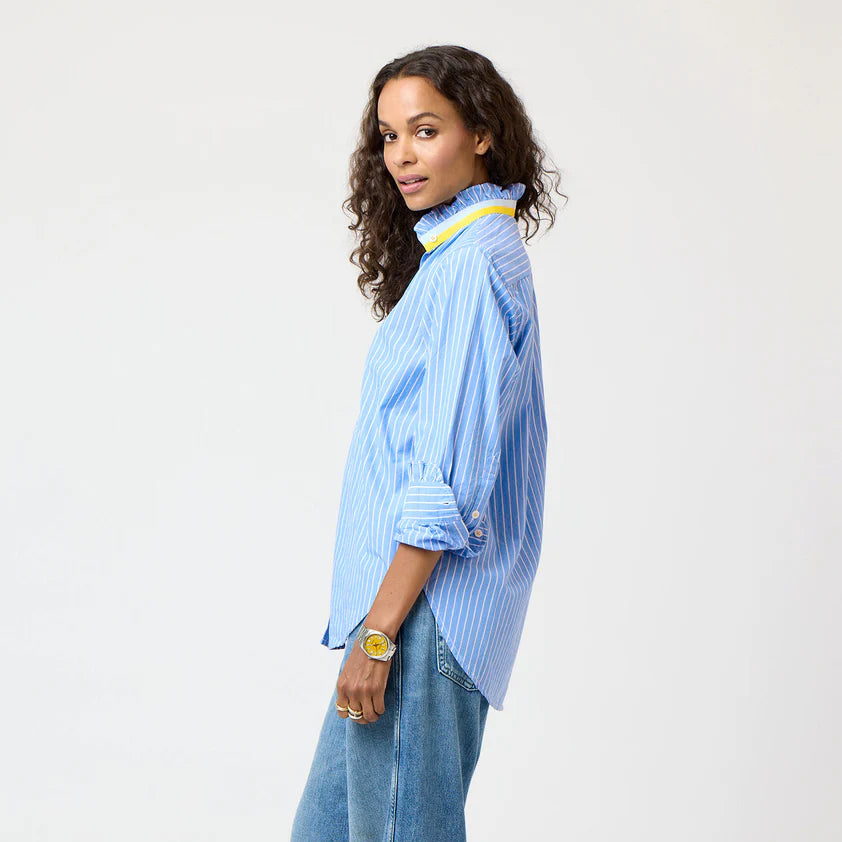 Mia Stripe Ruffle Shirt