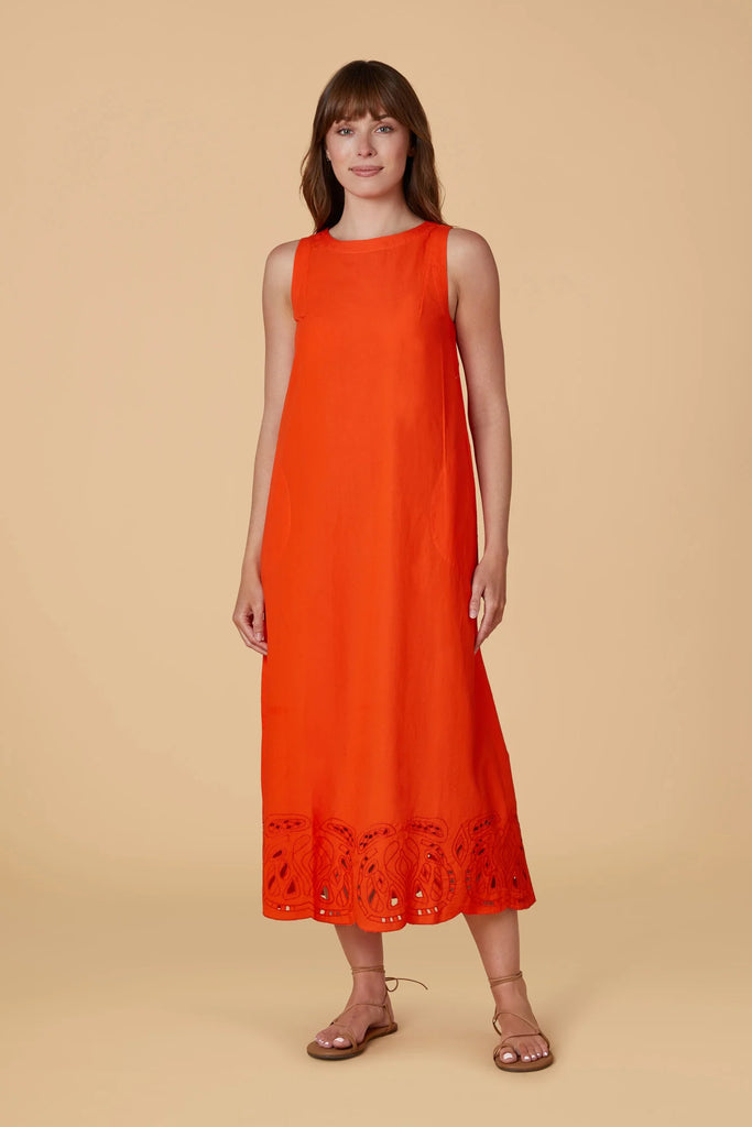 Dani Dress, Vermilion