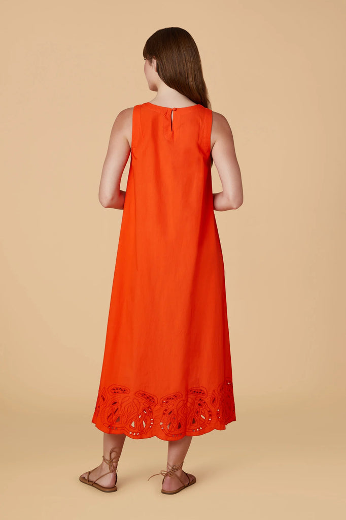 Dani Dress, Vermilion