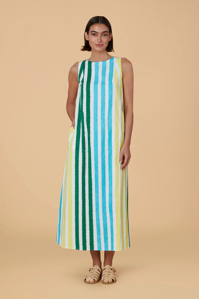 Dani Dress, Sorrento Stripe