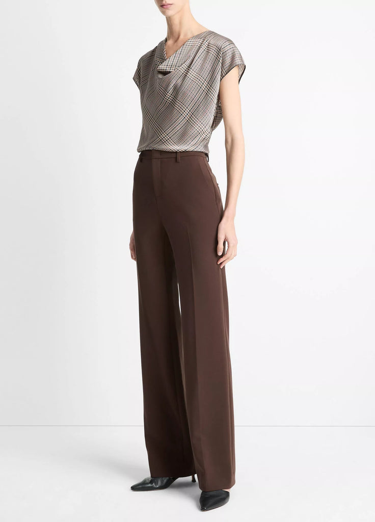 Mid-Rise Tailored Flare Pant