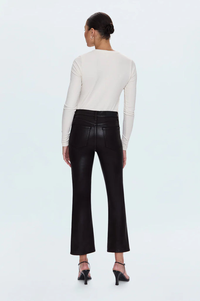 Lennon High Rise Crop Boot Pant Coated Mocha