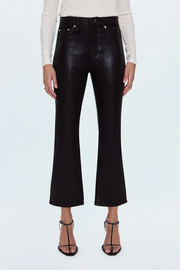 Lennon High Rise Crop Boot Pant Coated Mocha