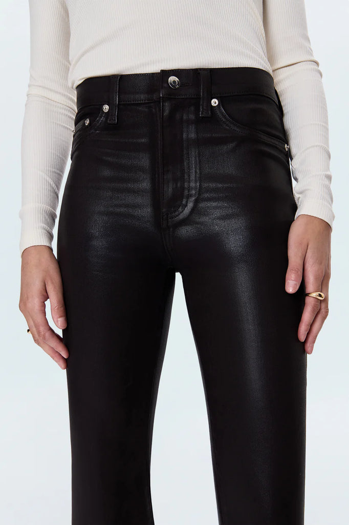 Lennon High Rise Crop Boot Pant Coated Mocha