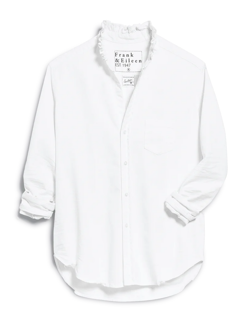 EILEEN RUFFLE Ruffle Collar Button-Up Shirt