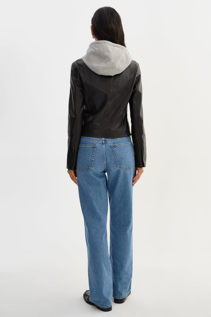 Sally Leather Biker Jacket