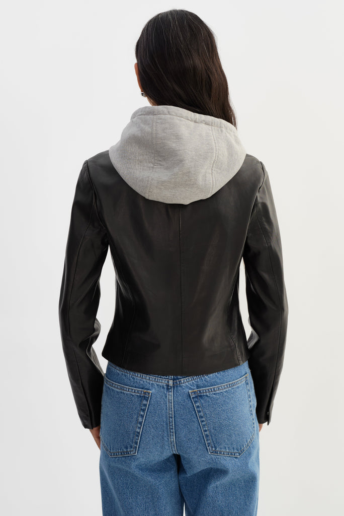 Sally Leather Biker Jacket