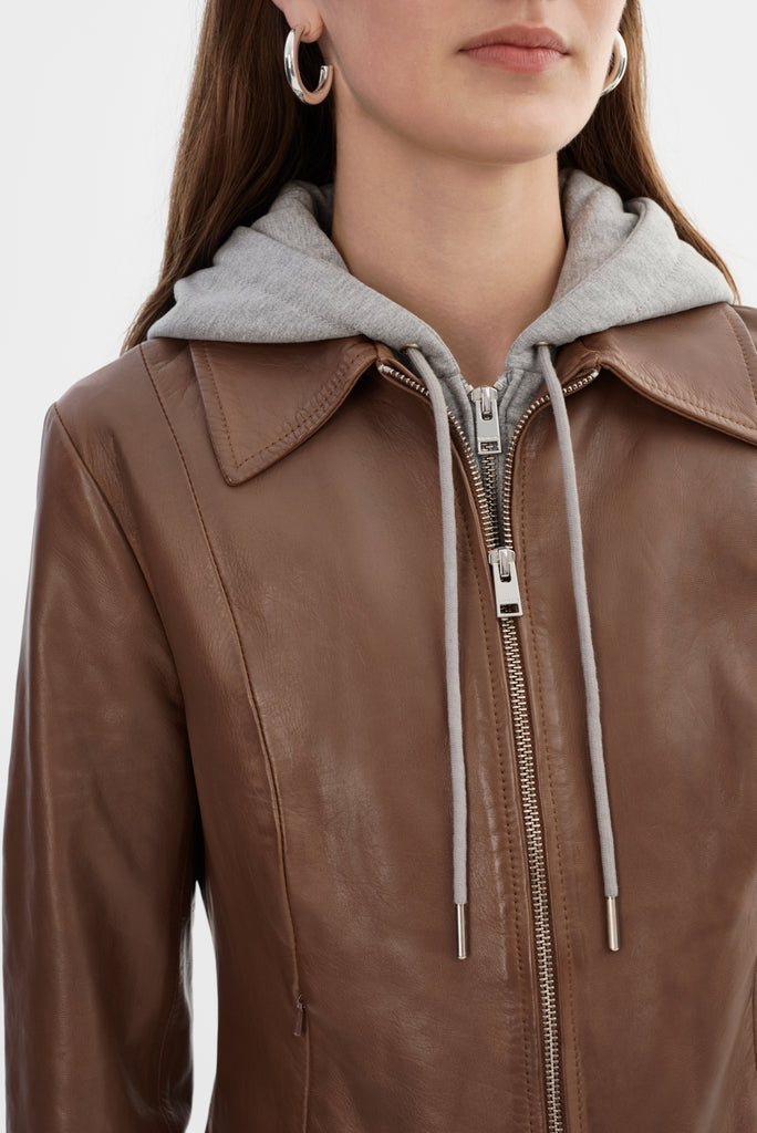 Sally Leather Biker Jacket