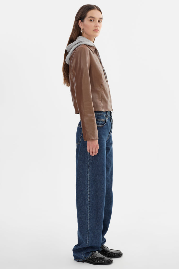 Sally Leather Biker Jacket