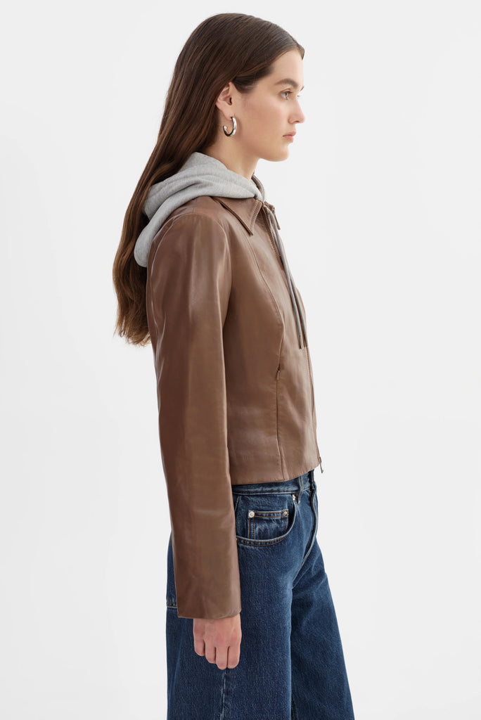 Sally Leather Biker Jacket