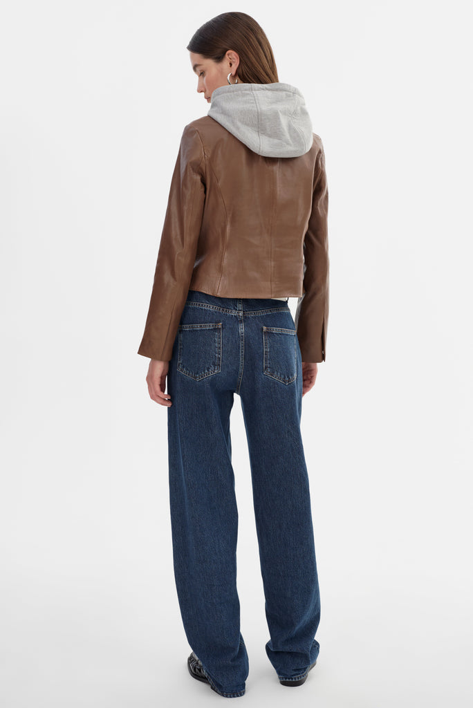 Sally Leather Biker Jacket