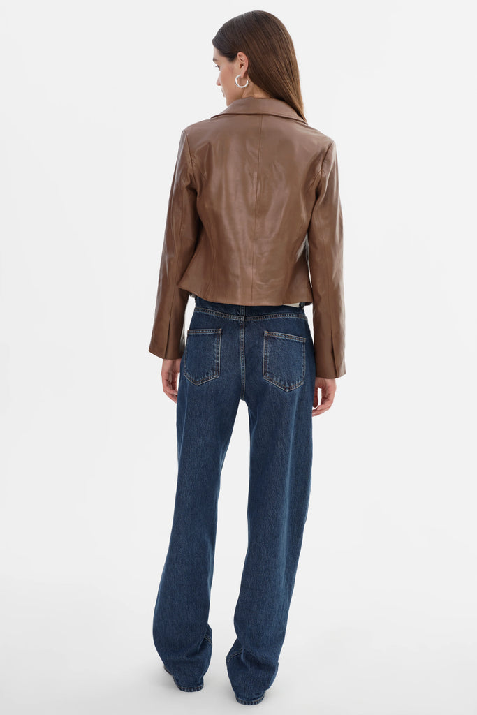 Sally Leather Biker Jacket