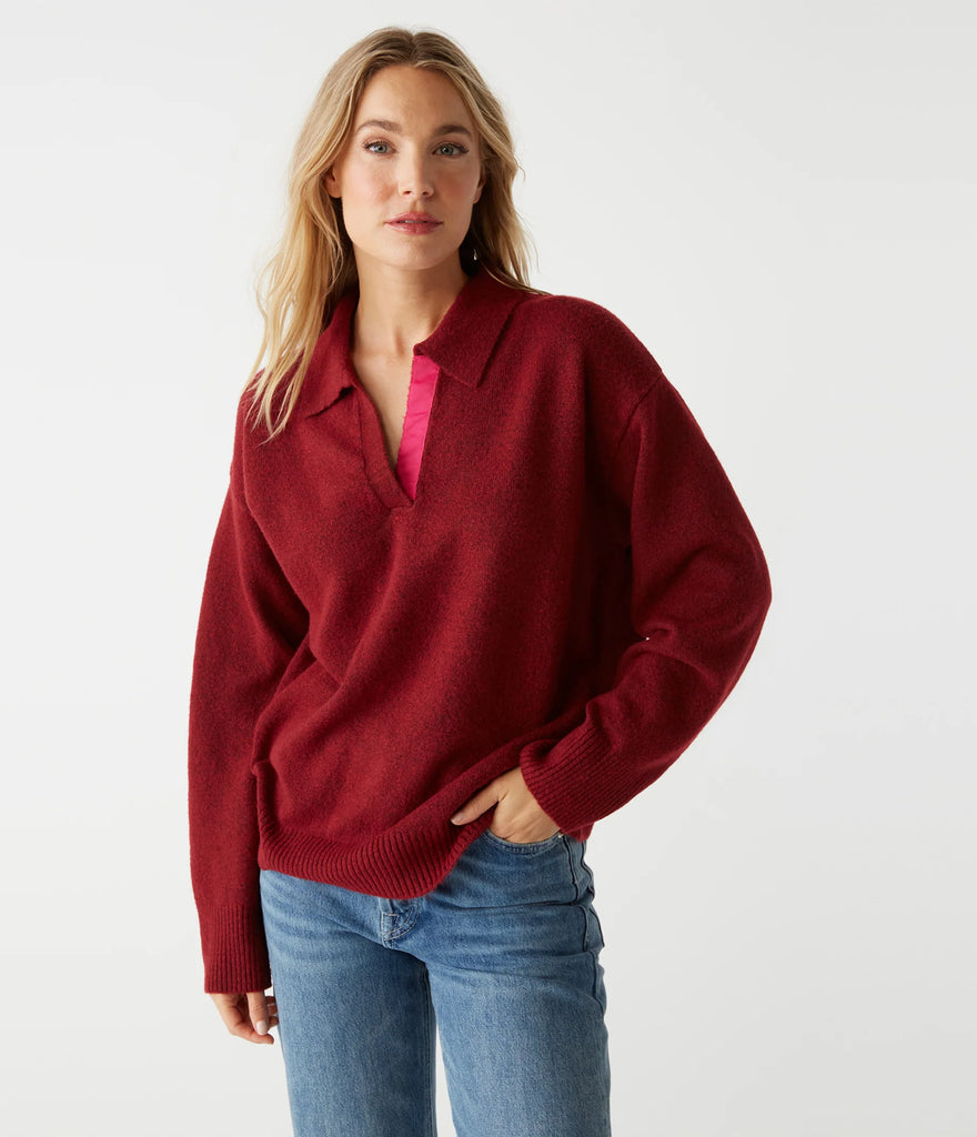 Jona Johnny Collar Sweater