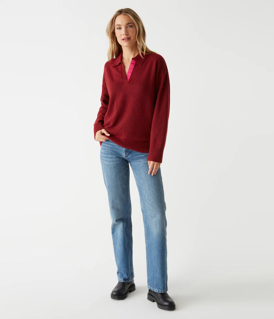 Jona Johnny Collar Sweater