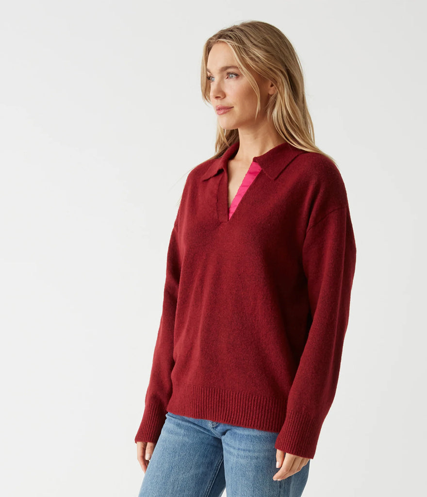 Jona Johnny Collar Sweater