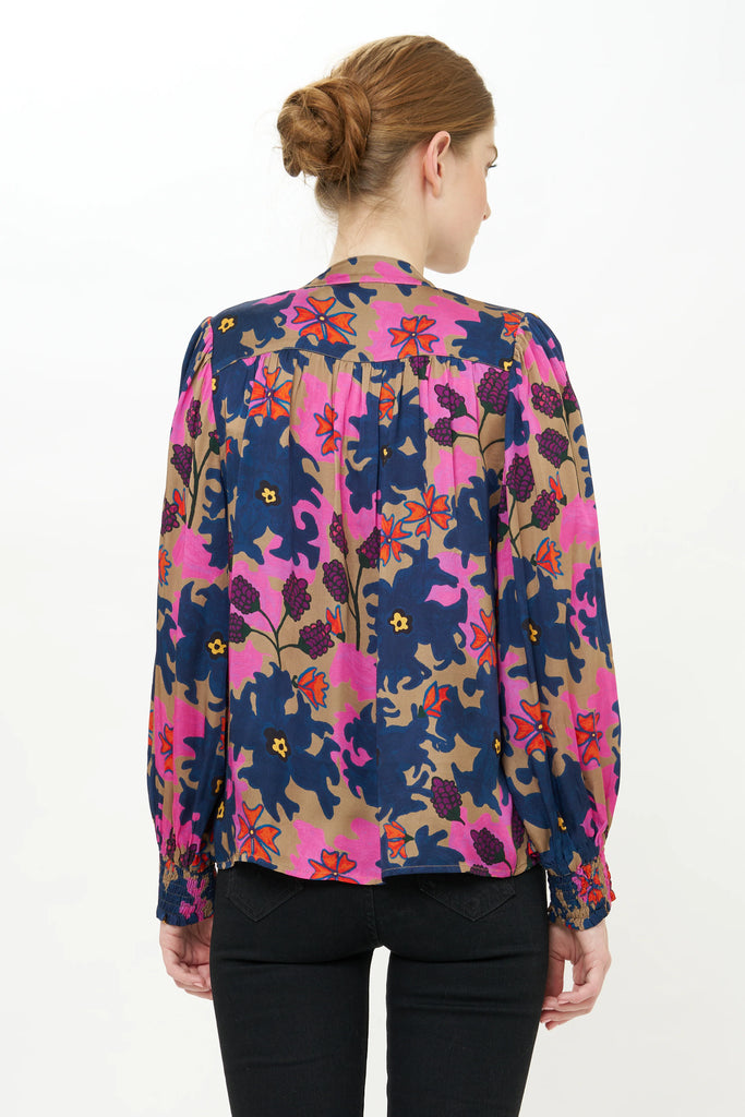 V-Neck Pintuck Blouse