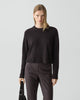 Cropped Crewneck Sweater in Cashmere