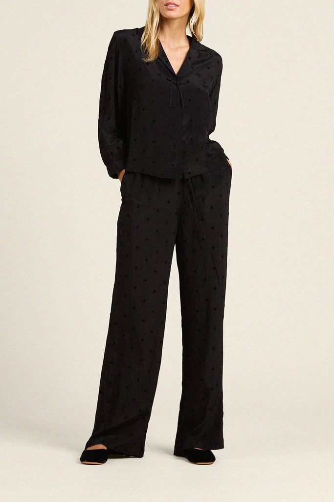 Vera Pant Black Polka Dot