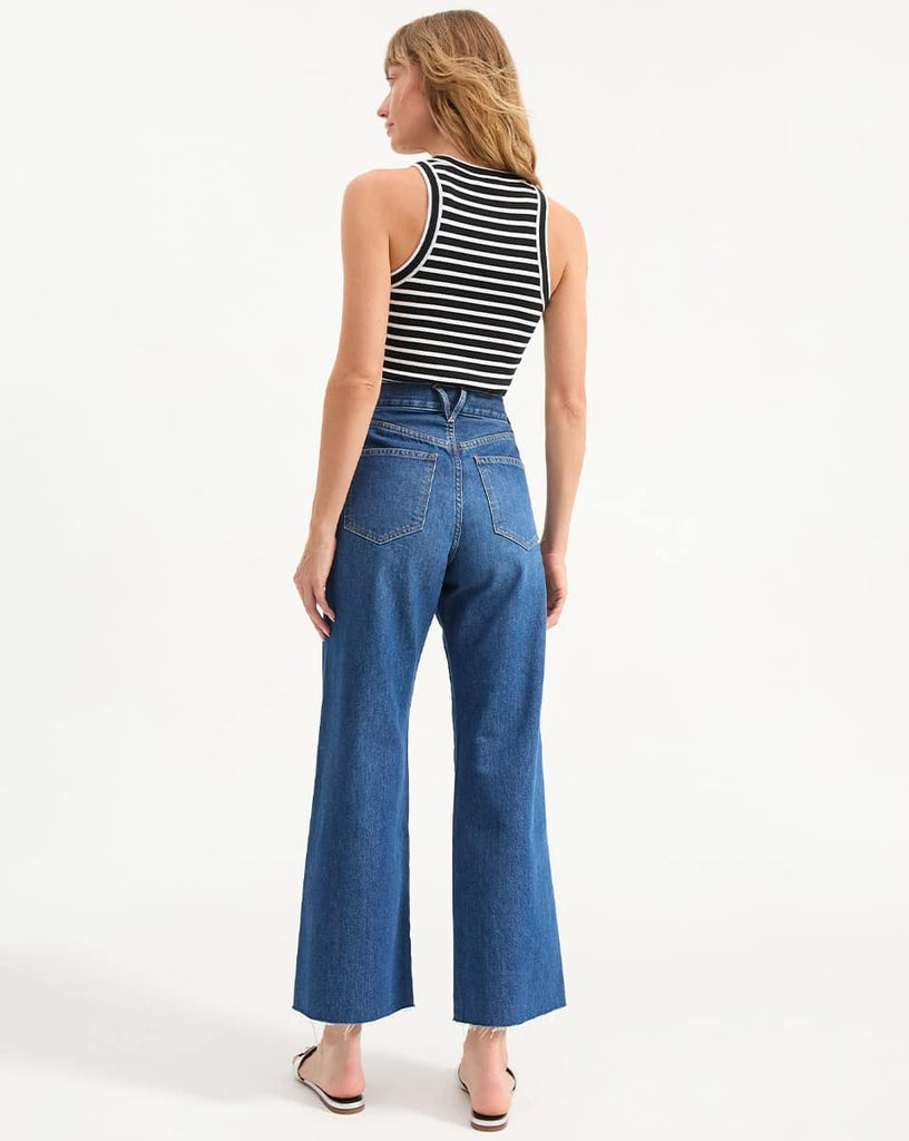 Taylor Cropped Wide-Leg Jean