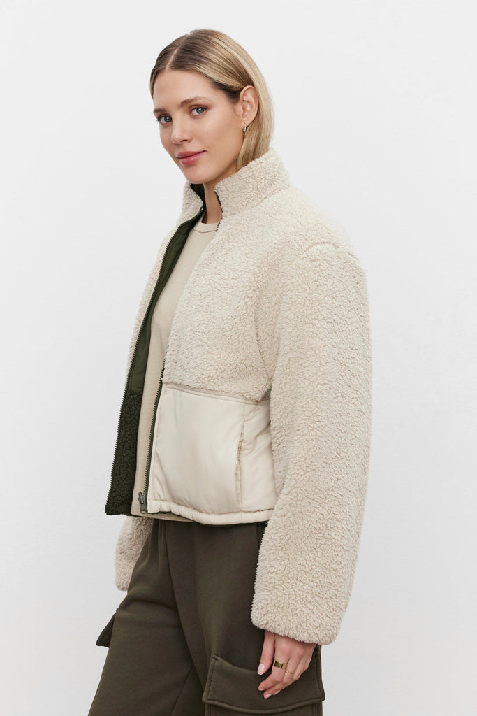 Tasha Reversible Puffer Sherpa Jacket