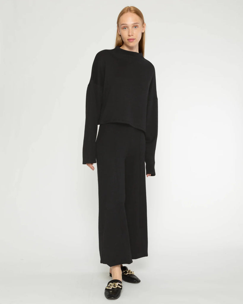 Sweater Knit Wide Leg Pant