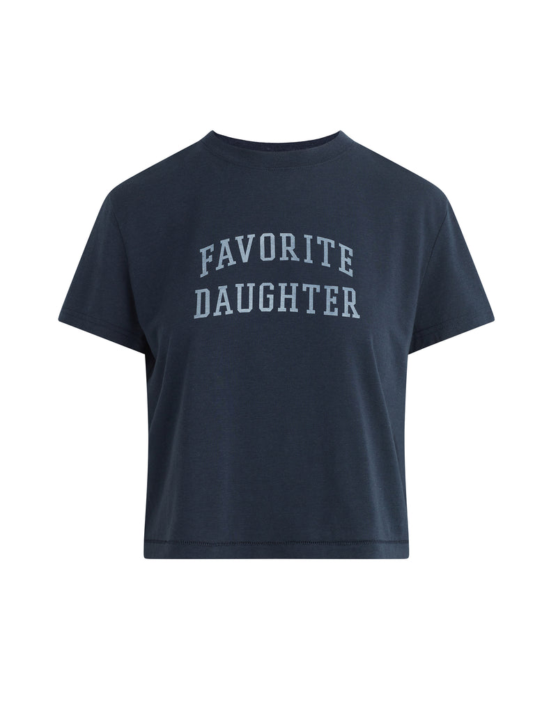 Favorite Daughter Cropped Collegiate Tee