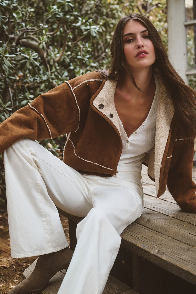 Kelly Luxe Sherpa Reversible Jacket