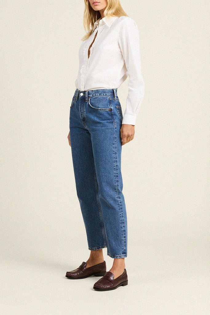 Ava Shirt White Cotton Popplin