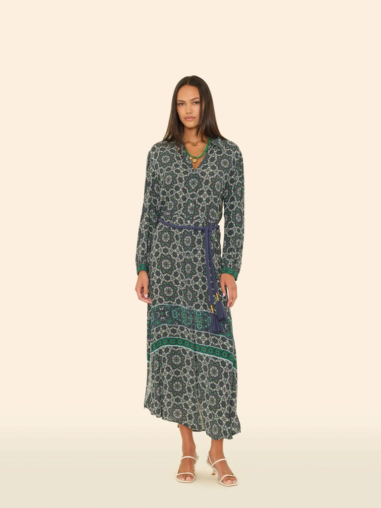 Navy Tile Annabelle Dress