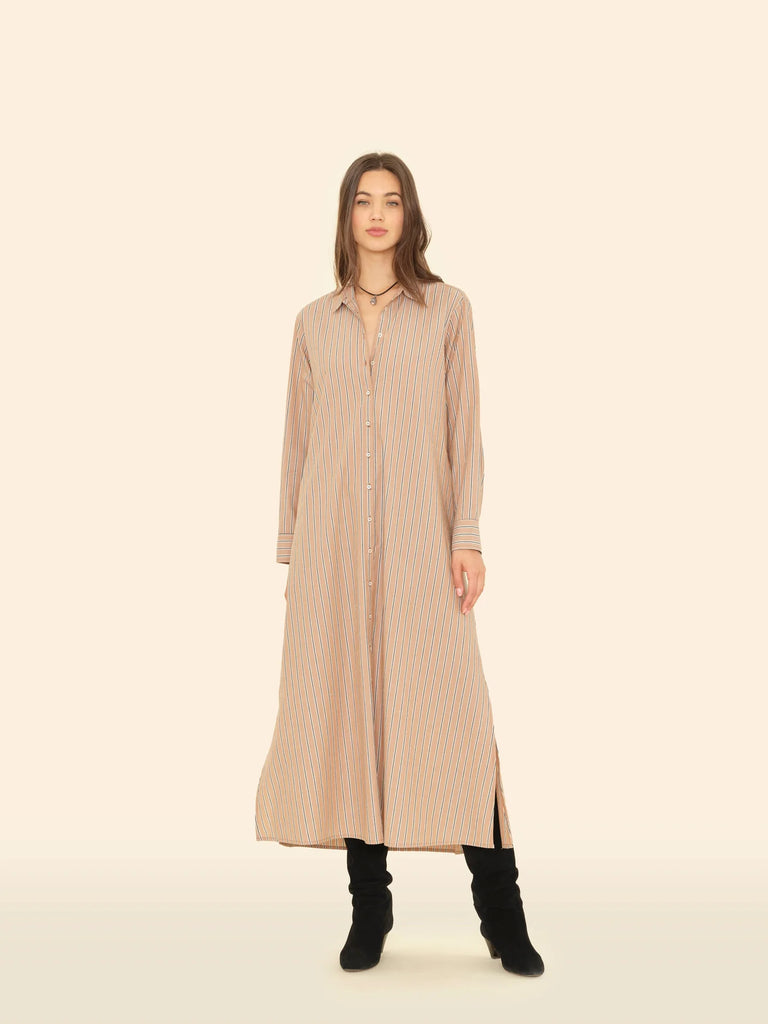 Toffee Stripe Boden Dress