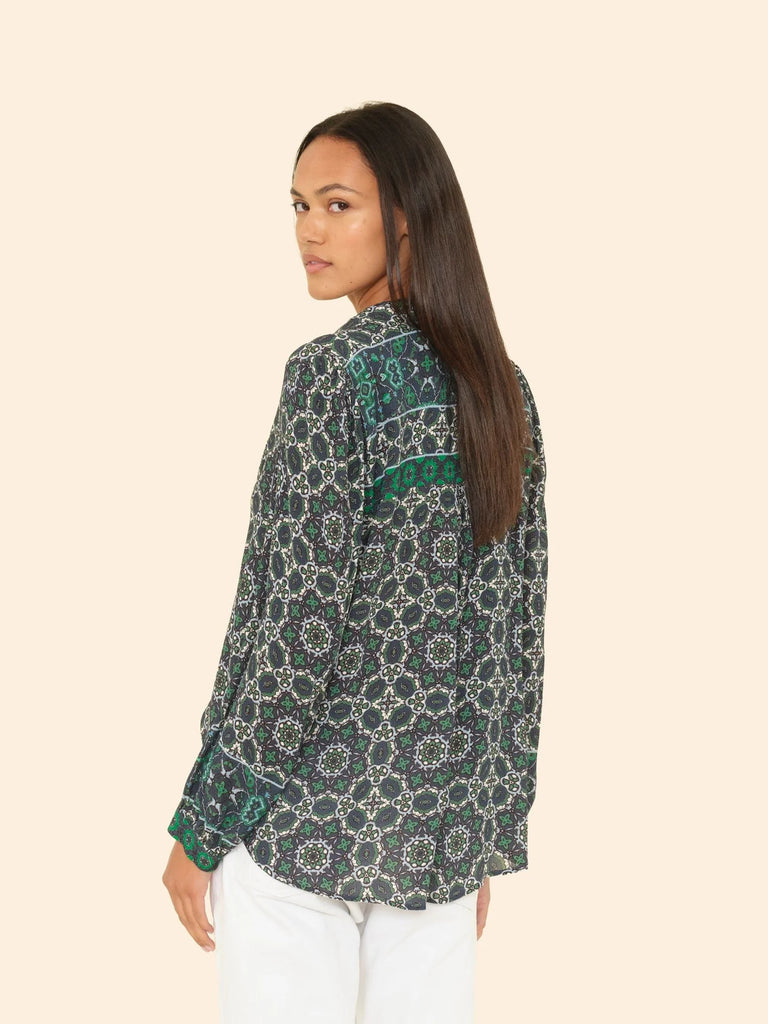 Navy Tile Gaby Shirt