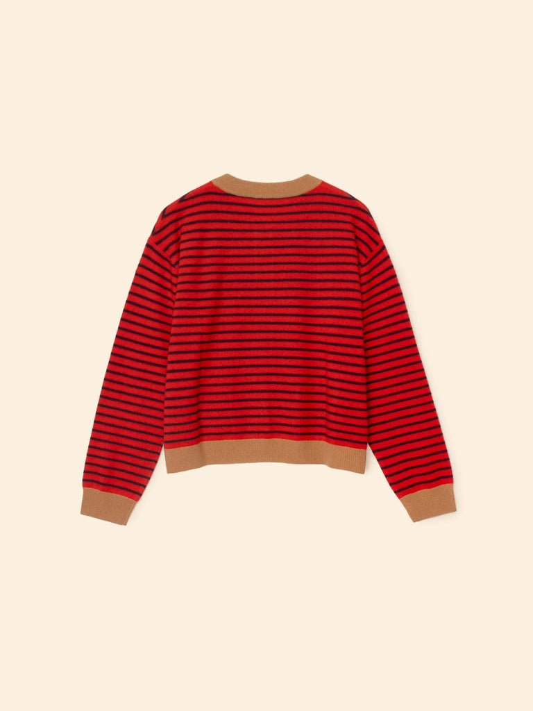 Red Stripe Lillian Cardigan