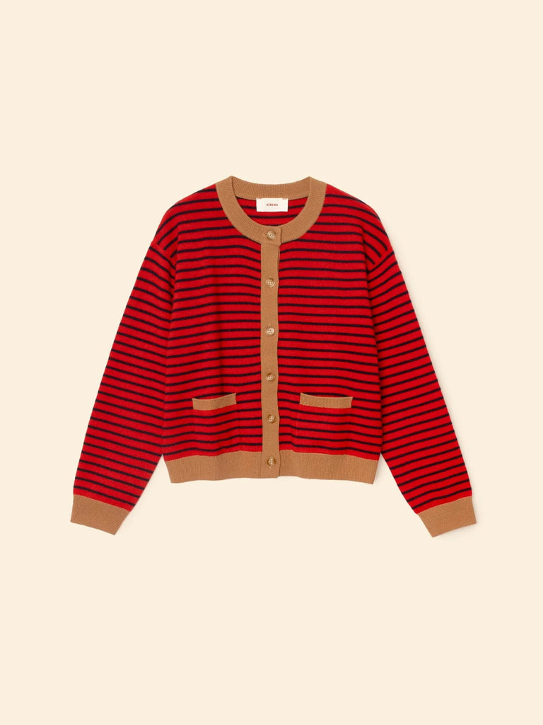 Red Stripe Lillian Cardigan
